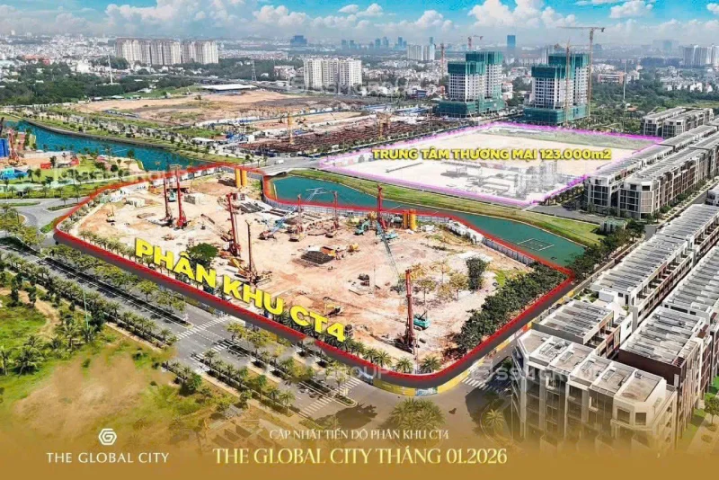 Hình ảnh tiến độ Masteri Cosmo Central T1/2026