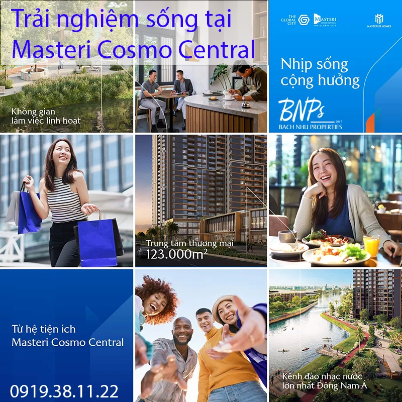 trải nghiệm sống tại Masteri Cosmo Central - Bách Như Properties -BNPs