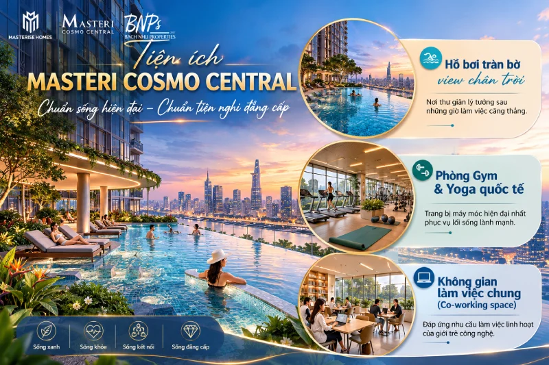 Masteri Cosmo Central Có Đáng Mua Dưới Góc Nhìn Thiết Kế Và Tiện Ích? - Bách Như Properties - BNPs