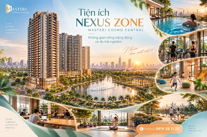 Tiện ích Nexus Zone Masteri Cosmo Central – Không gian sống năng động và đa trải nghiệm - Bách Như Properties - BNP's
